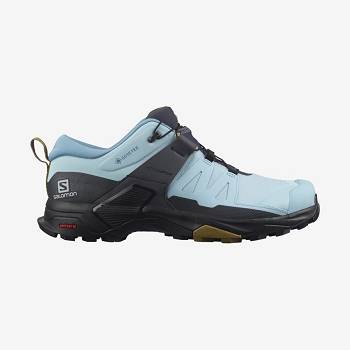 Salomon X ULTRA 4 GORE-TEX Women's Waterproof Shoes Black / Blue | NZ-S2199