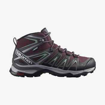 Salomon X ULTRA PIONEER MID CLIMASALOMON™ Women's Waterproof Shoes Red | NZ-O1635
